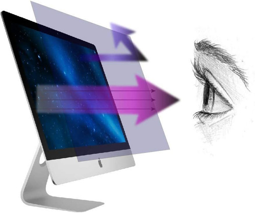 Imagen 1 de 6 de Protector De Pantalla Antiluz Azul Compatible Con Apple iMac