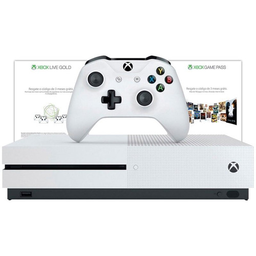 Xbox One S 1tb Branco 3 Meses Live Gold 3 Meses Gamepass 23