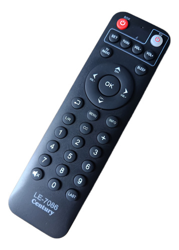 Controle Remoto Para Receptor Midiabox Century B7. Lê 7086