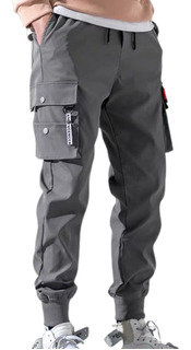 Pantalones De Hombre Simples Color Sólido Cintura Media Deco 