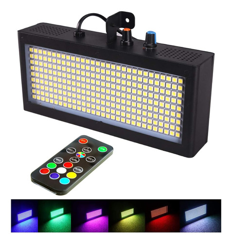 Luz Estroboscópica De 270 Led A Todo Color Con Control Remot