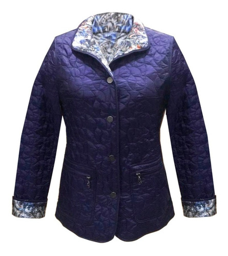Campera Mujer Impermeable Importada Reversible 18137