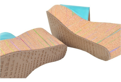 Imagen 7 de 7 de Zuecos Sandalias De Cuero De Mujer Demi - Ferraro