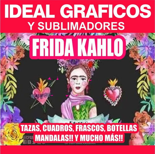 Megapack Frida Kahlo Vector + Png Sublimacion Vectores