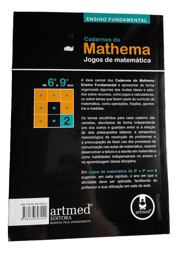 Livro Didático Cadernos Do Mathema, Ens. Fundamental, Jogos De Matemática De 6 9 Ano (Usado)