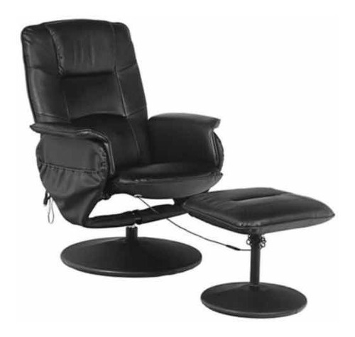 Sillón Reclinable Masajeador 8 Motores Negro