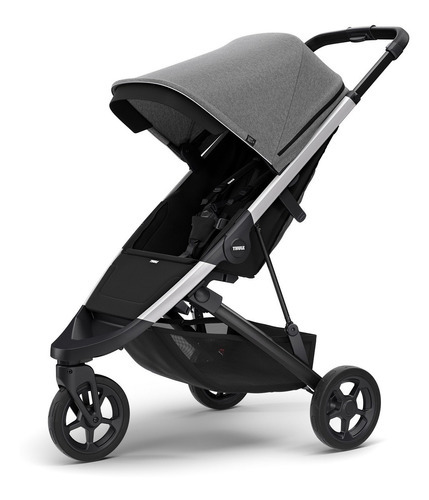 Cochecito de bebé con chasis de aluminio melange de color gris primaveral - Thule