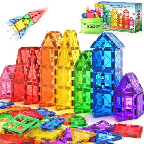 Kids Toys Magnetic Tiles Starter Set, Magnetic Blocks F...