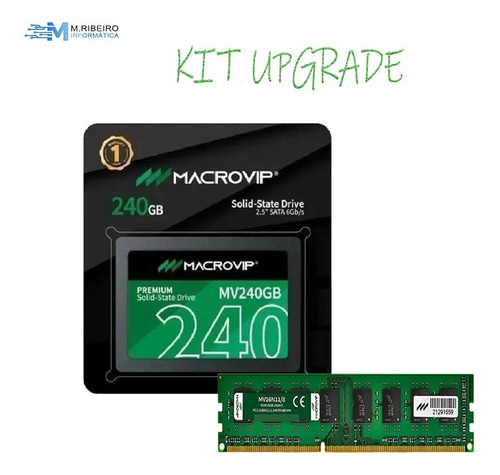  Kit Upgrade Ssd240gb + Memoria Ram 8gb Ddr3