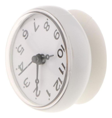 Reloj Blanco Montado En Pvc, Impermeable, Para Espejo De Par