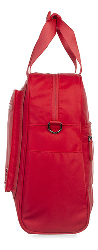 Duffle Bag De Viaje Textil Oe X Pantone Unisex Color Rojo