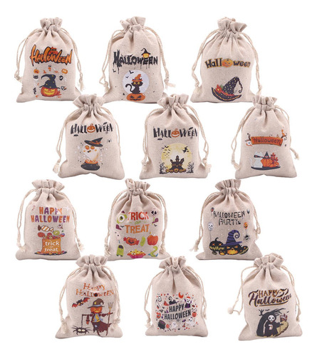 Bolsas De Regalos De Halloween Bolsa Con Cordón De Halloween