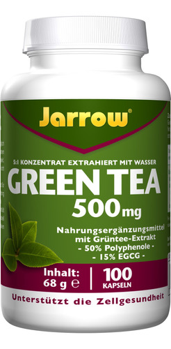 Jarrow Formulas Té Verde De 500 Mg, Soporte Antioxidante, .