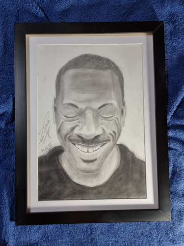Desenho Realista Em Grafite - Eddie Murphy 21 X 30 A4