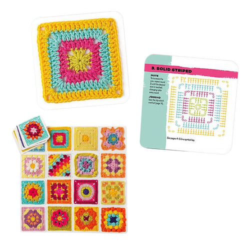 Cubierta De Cartas Cuadradas De Ganchillo Kit De Tejido Para
