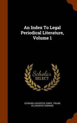 Libro An Index To Legal Periodical Literature, Volume 1 -...