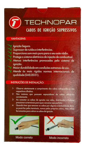 Jogo Cabo De Vela Vw Santana Quantum 1.8 2.0 Mi 97/...