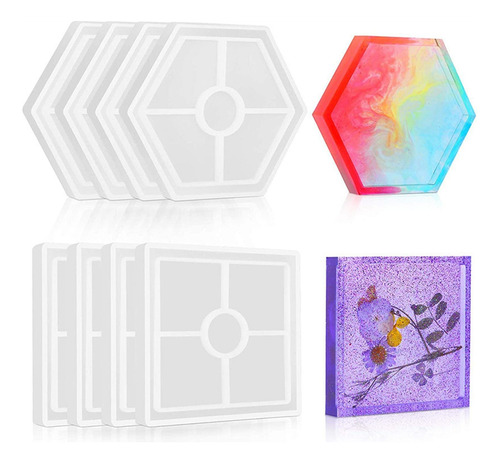 Moldes De Silicona Para Posavasos, 6 Piezas