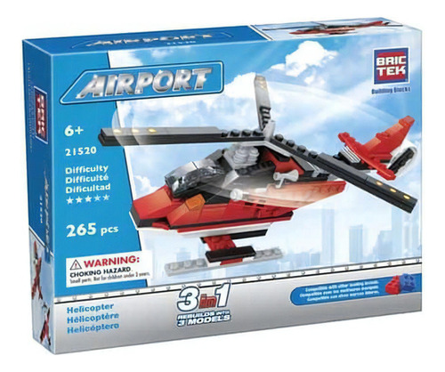 Airport Helicopter 3 In 1 Cantidad De Piezas 265