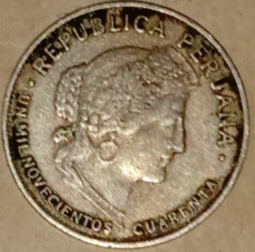 Moneda De 10 Centavos Año 1940