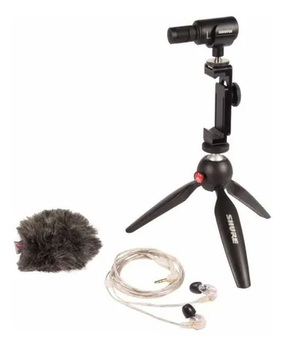 Kit Shure Micrófono Mv88 Audifono Se215-cl Shure Smv88 Graba