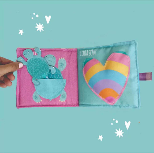 Libro Sensorial Didáctico Formas Bebés Hecho A Mano-olivetta