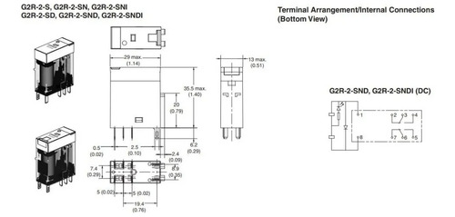 Relé Omron G2r-2 S88745 - Romi