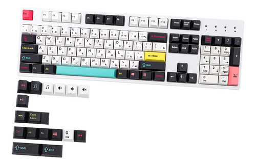 121 Chaves Diy Pbt Key Caps Keycaps Para Gk61 64 84 Japonês