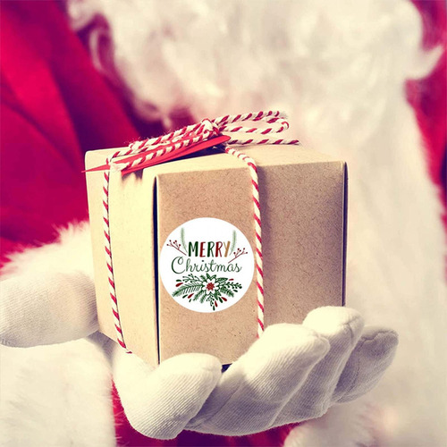 A Etiquetas Engomadas De Navidad Etiquetas Autoadhesivas Del