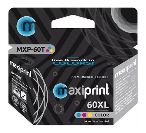 Cartucho Compatible Hp 60 Xl Color Con Garantía Hp 60