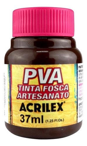 Tinta Pva Fosca Acrilex 37ml Para Artesanato Cores Diversas Cor Rústico