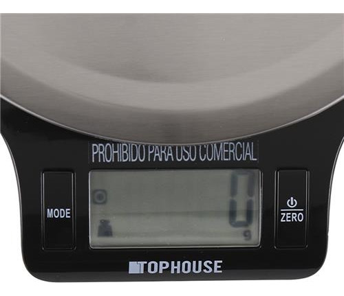Balanza De Cocina Digital Roja Hasta 3 Kg Color Negro
