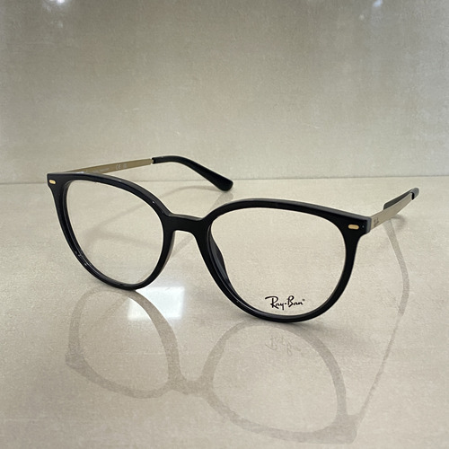 Armação Arredondada Feminina Original Ray Ban Rb 7246l 53mm