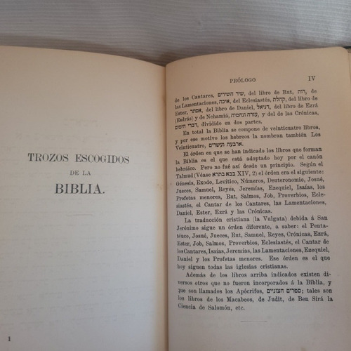 Imagen 7 de 10 de Trozos Escogidos La Biblia Jewish Colon Hebreo Español 1912