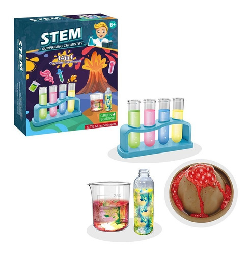 Kit De 14 En 1 Experimentos Cientificos Quimica Para Niños