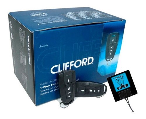 Alarma Clifford Control 4 Botones Para Automóvil 3 Canales