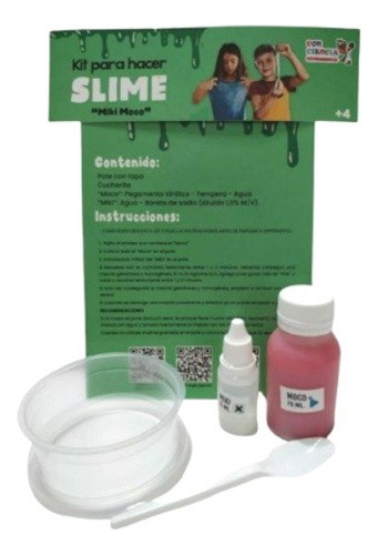 Kit Slime Miki Moco Juego De Experimentos Ciencia Niños