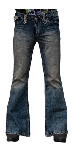 Pantalones Acampanados De Mezclilla E sticos Para Hombre Cuotas