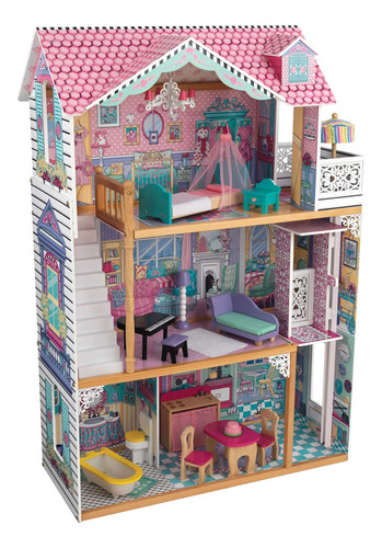 Casa De Muñecas De Madera Kidkraft Annabelle Con Ascensor, B