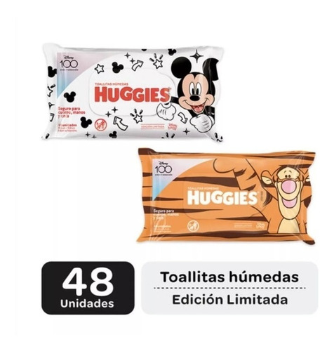 Toallitas Húmedas Huggies Disney 4 En 1 X48u - Iaruchis Bebe