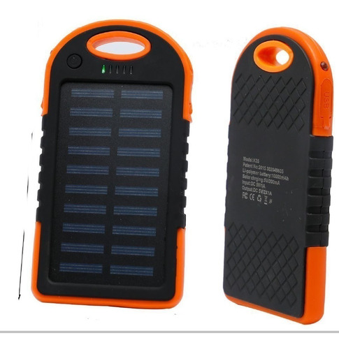 Cargador Portatil Solar De Bateria 10,000 Mah Impermeable