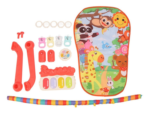 Alfombrilla De Piano Infantil Baby Kick Cartoon Forest Anima