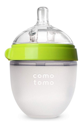 Tetero Comotomo De Silicona Anticolicos Para Bebes 5oz Rosa