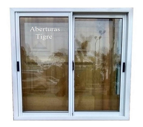 Ventanas Aluminio 150x130 Vidrio Entero 4mm Con Postigo 