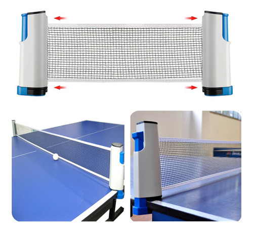 Rede Retrátil Para Ping Pong Tênis De Mesa Até 1,80 Metros