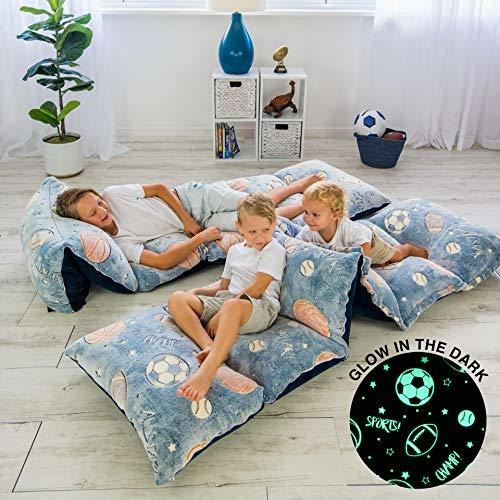 Resplandor Oscuridad 3 1 Niños Almohada Cama Piso Tumb...