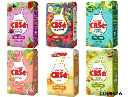 Yerba Mate Cbsé 3 Kg Sabores Variados