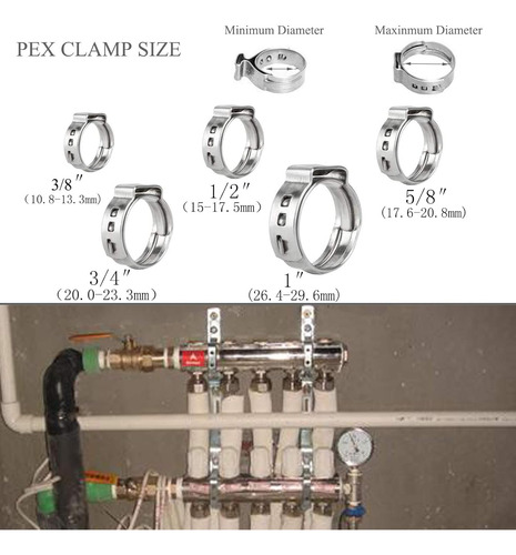 Pex - Anillo De Abrazadera De 1/2 Pulgada, Anillos De Abraza