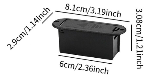 Placa De Controle De Bass Guitarra Pré -conectada Preto
