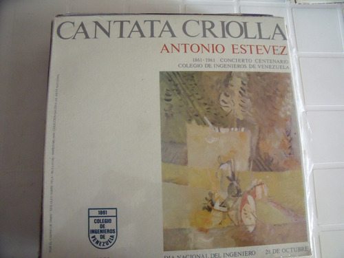 Lp Antonio Estevez Cantata Criolla Sellad